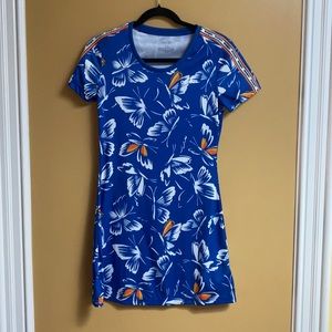 Adidas dress with butterflies